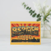 ベルゲン ノルウェー ブリュッゲン ポストカード (スタンド正面)