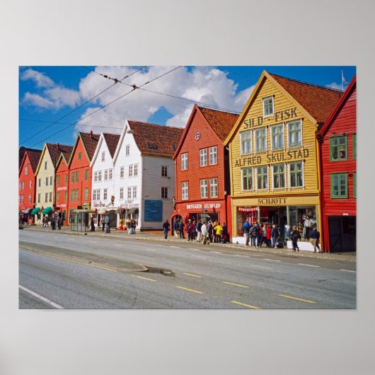 ベルゲン(ノルウェー) ポスター (正面)