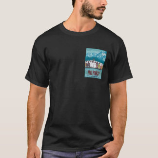 ベルゲン ノルウェー 旅行ポスター Tシャツ