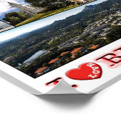 ベルゲン – ノルゲ – I Love - ポスター (角)