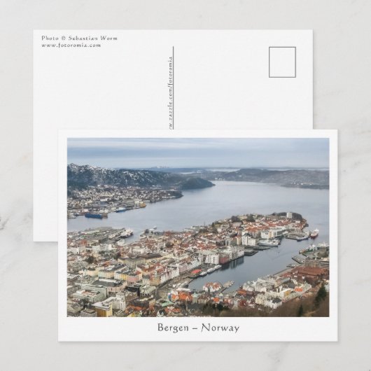 ベルゲン ポストカード (正面/裏面)