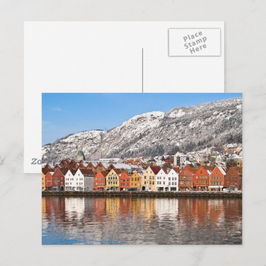 ベルゲン ポストカード (正面/裏面)