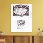 ベルサイユのボールの入り口チケット キャンバスプリント (インサイチュ (リビング))