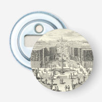 ベルサイユの庭にある噴水の油絵