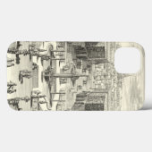 ベルサイユの庭にある噴水の油絵 Case-Mate iPhoneケース (裏面 (横))