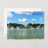 ベルサイユの庭園のネプチューンの泉 ポストカード (正面/裏面)