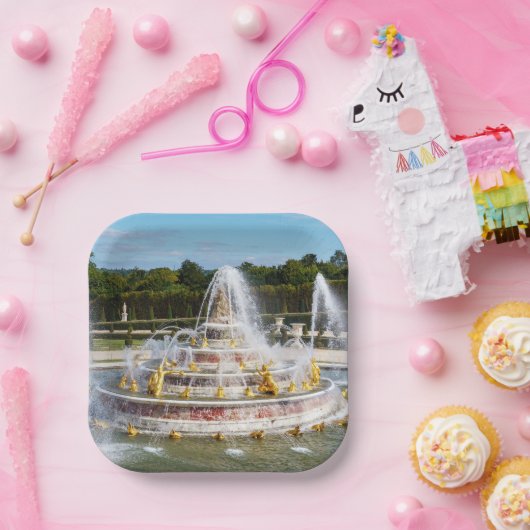 ベルサイユの庭園のラトナの泉 ペーパープレート (パーティー)