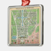 ベルサイユの庭園、復元されたヴィンテージのクリスマス メタルオーナメント (左)