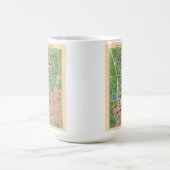 ベルサイユの庭園、1920年ヴィンテージ復元 コーヒーマグカップ (中央)