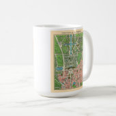 ベルサイユの庭園、1920年ヴィンテージ復元 コーヒーマグカップ (正面右)