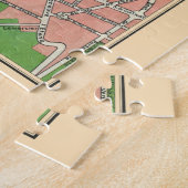 ベルサイユの庭園、1920年ヴィンテージ復元 ジグソーパズル (側面)