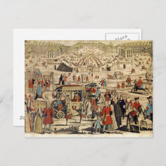 ベルサイユの景観 ポストカード (正面/裏面)