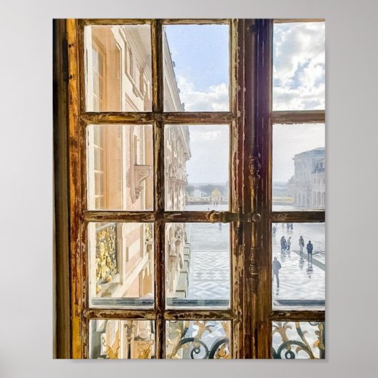 ベルサイユの美しい景色フランスの欧州都市 ポスター (正面)