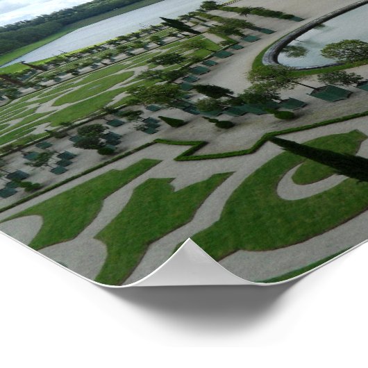 ベルサイユガーデンオランジェリー写真ポスターフランス ポスター (角)