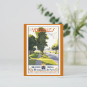 ベルサイユヴィンテージフランスの旅行ポスター ポストカード (スタンド正面)