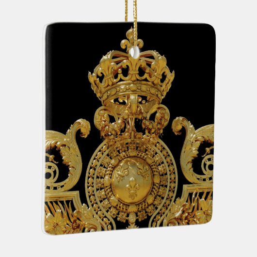 ベルサイユ城の孤立したゴールデンの門 – フランス セラミックオーナメント (右)