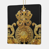 ベルサイユ城の孤立したゴールデンの門 – フランス セラミックオーナメント (左)