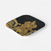 ベルサイユ城の孤立したゴールデンの門 – フランス ペーパープレート (傾斜あり)