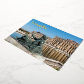 ベルサイユ城の庭にあるルローネ像 箔シーズンカード (回転した状態)