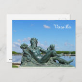ベルサイユ城の庭園のラ・ロワール像 ポストカード (正面/裏面)