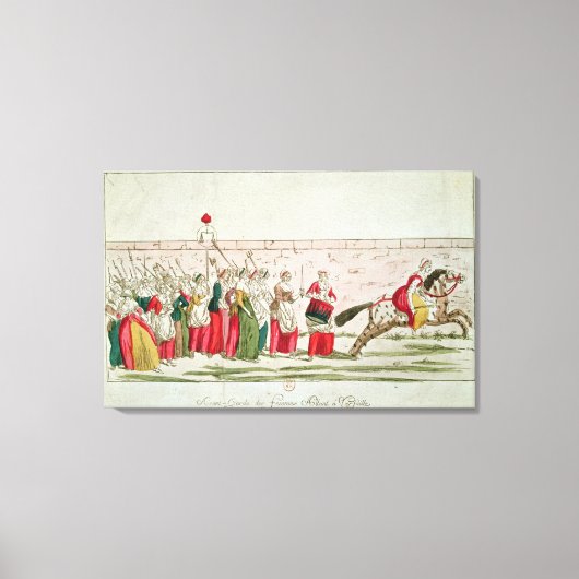 ベルサイユ女性行進 キャンバスプリント (正面)