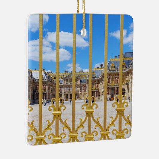 ベルサイユ宮殿の庭園の門を通して セラミックオーナメント (右)