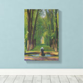 ベルサイユ宮殿の庭園（フランス） キャンバスプリント (インサイチュ (ウッドフロア))