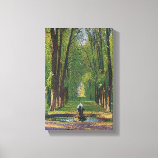 ベルサイユ宮殿の庭園（フランス） キャンバスプリント (正面)