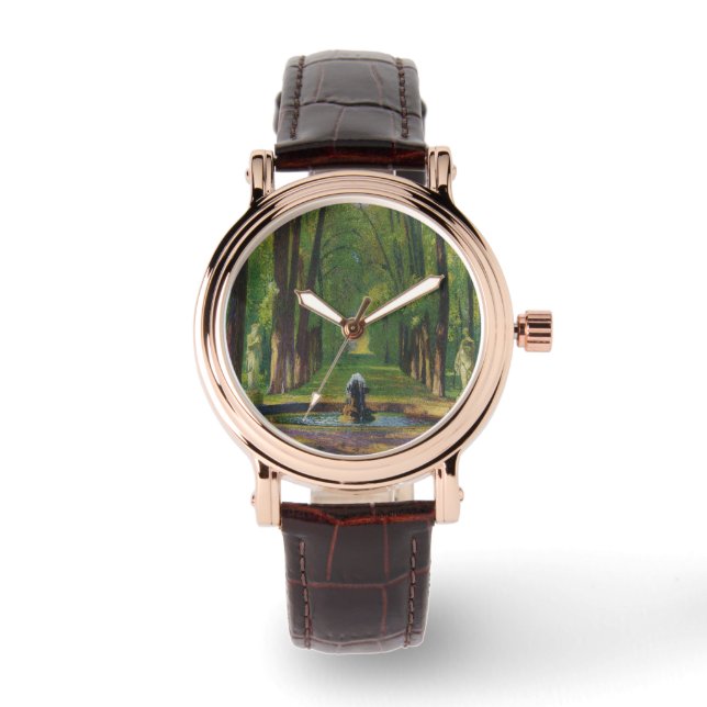 ベルサイユ宮殿の庭園（フランス） 腕時計 (正面)