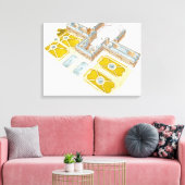 ベルサイユ宮殿。フランス キャンバスプリント (インサイチュ (リビング))