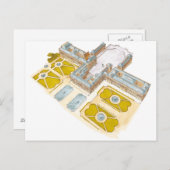 ベルサイユ宮殿。フランス ポストカード (正面/裏面)