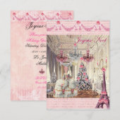 ベルサイユ宮殿 マリー・アントワネット クリスマスイブ 招待状 (正面/裏面)