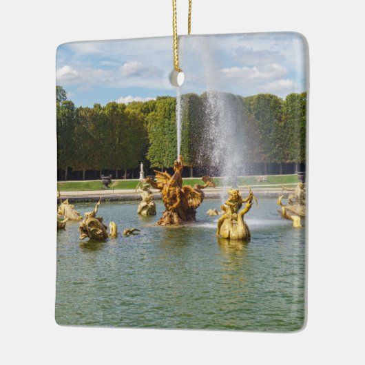 ベルサイユ庭園のドラゴンファウンテン – フランス セラミックオーナメント (左)