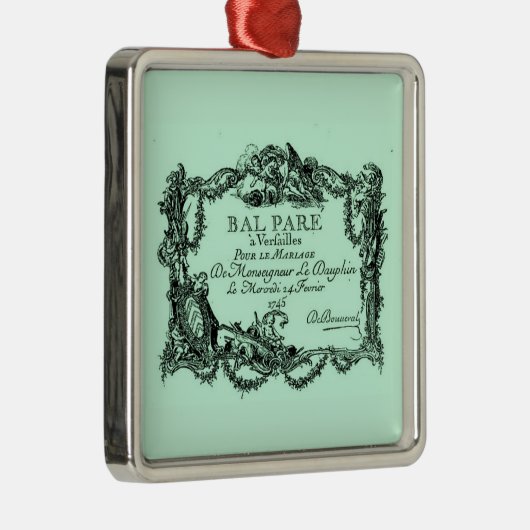 ベルサイユ – グランドボールの装飾 メタルオーナメント (右)