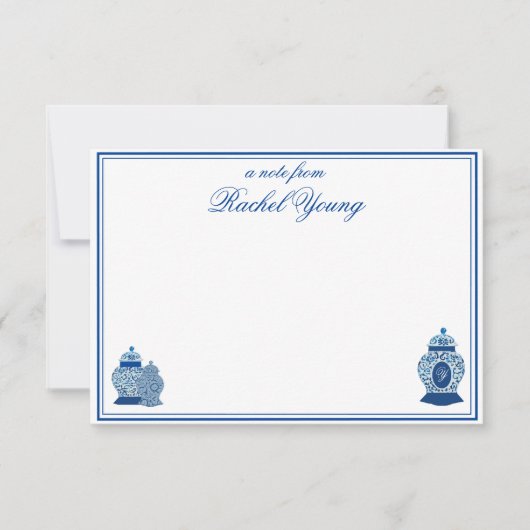 ベルサイユ シノワズリー ジンジャージャー モノグラム Z サンキューカード (正面)