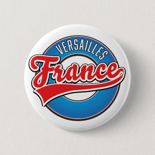 ベルサイユ・フランスのロゴ 缶バッジ (正面)