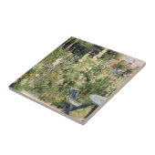 ベルザモリソット – バラトレミエールHollyhocks 1884 タイル (側面)