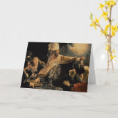 ベルシャザルの饗宴c.1636-38 カード (黄色い花)