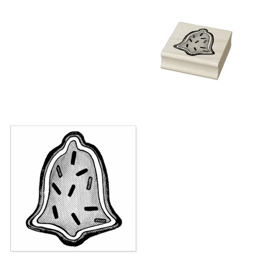 ベルシュガークッキー振りかけるクリスマスベーキング ラバースタンプ (押印)