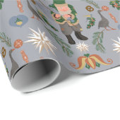 ベルシュニッケルとペンシルバニアのクリスマスモチーフ ラッピングペーパー (ロールコーナー)