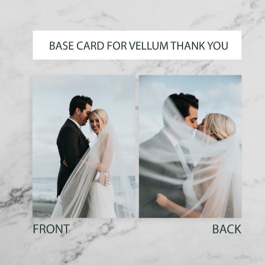 ベルシンプルム結婚オーバーレイ用の2のフォトベース サンキューカード