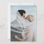 ベルシンプルム結婚オーバーレイ用の2のフォトベース サンキューカード (裏面)