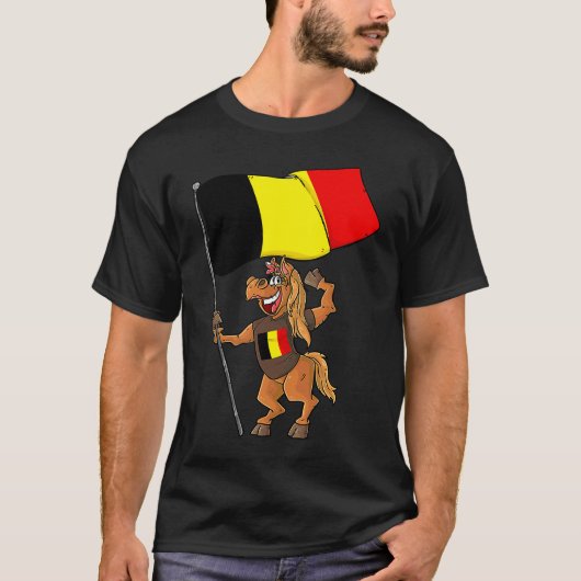 ベルジアンファン 馬 Tシャツ (正面)