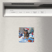 ベルジアンマリノアのクリスマス スノーシーン マグネット (インサイチュ (食洗機))