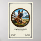 ベルジアンマリノア 動物学シリーズ ポスター (正面)
