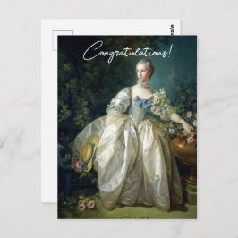 ベルジェレ夫人 1766 ブーシェ おめでとう ポストカード