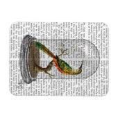 ベルジャーの鳥 マグネット (横)