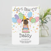 ベルジュブリュッセルグリフォン誕生日パーティーの招待 招待状 (スタンド正面)