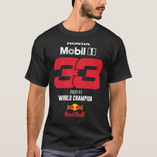 ベルスタッペンRBR 2021チャンピオンクラシックTシャツ Tシャツ