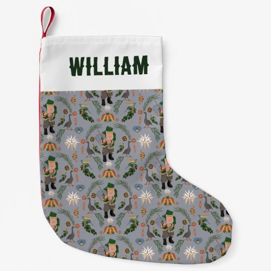 ベルスニッケルとペンシルバニアのクリスマスモチーフ スモールクリスマスストッキング (正面)